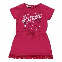 Abito felpa manica raglan stampa Bunch