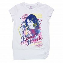 T-shirt jersey bianco Violetta Disney