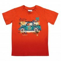 T-shirt arancio Mexican Fun