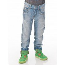 Pantalone in denim blu chiaro 