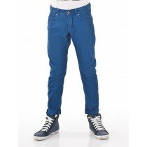 Pantalone gabardine blu 5 tasche