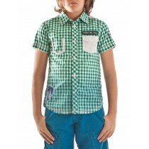 Camicia a quadro verde